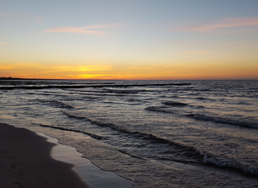 Sonnenuntergang am Strand