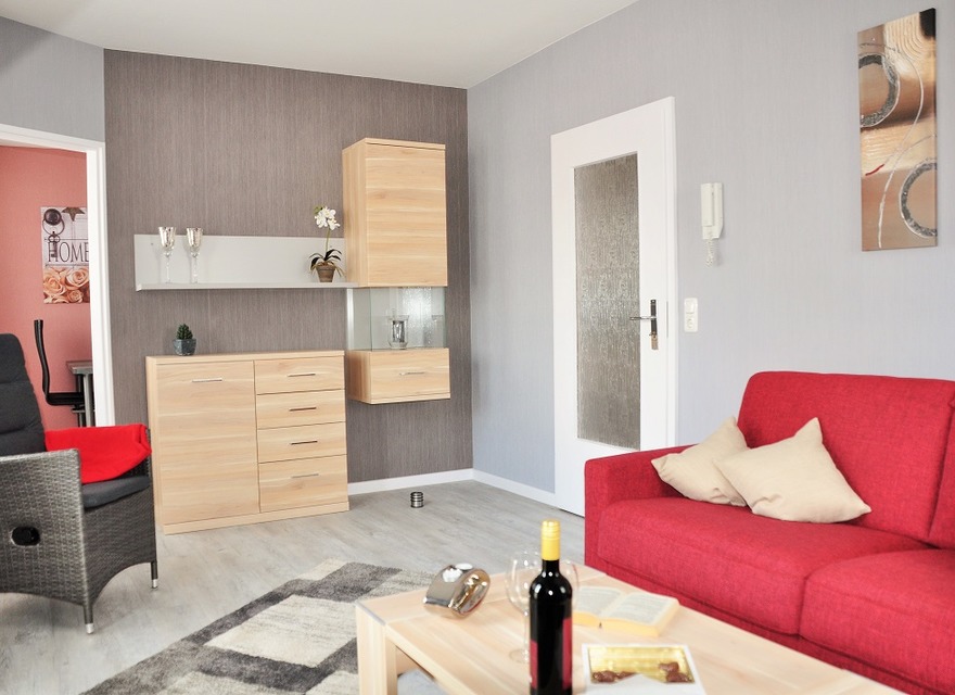 Wohnzimmer mit Schlafcouch