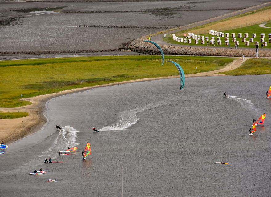 Wassersport auf der Lagune