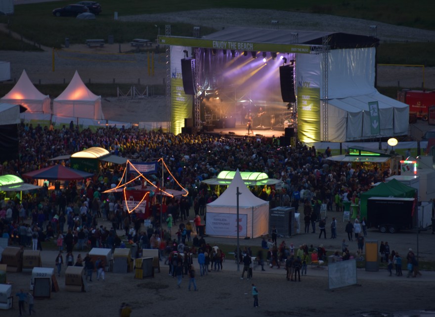 Beachparty auf der Lagune