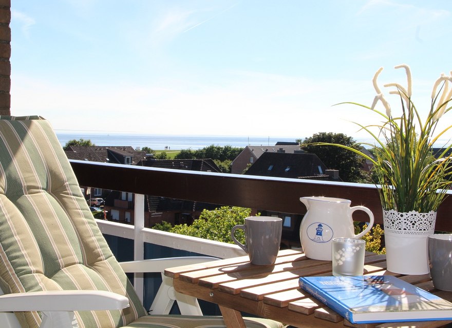 Möblierter Balkon