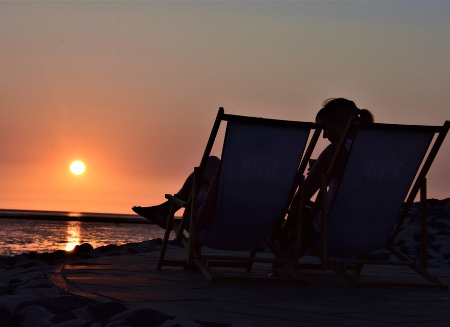 Sonnenuntergang am Strand