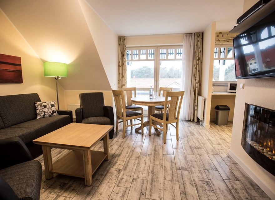 Wohnraum mit Schlafcouch