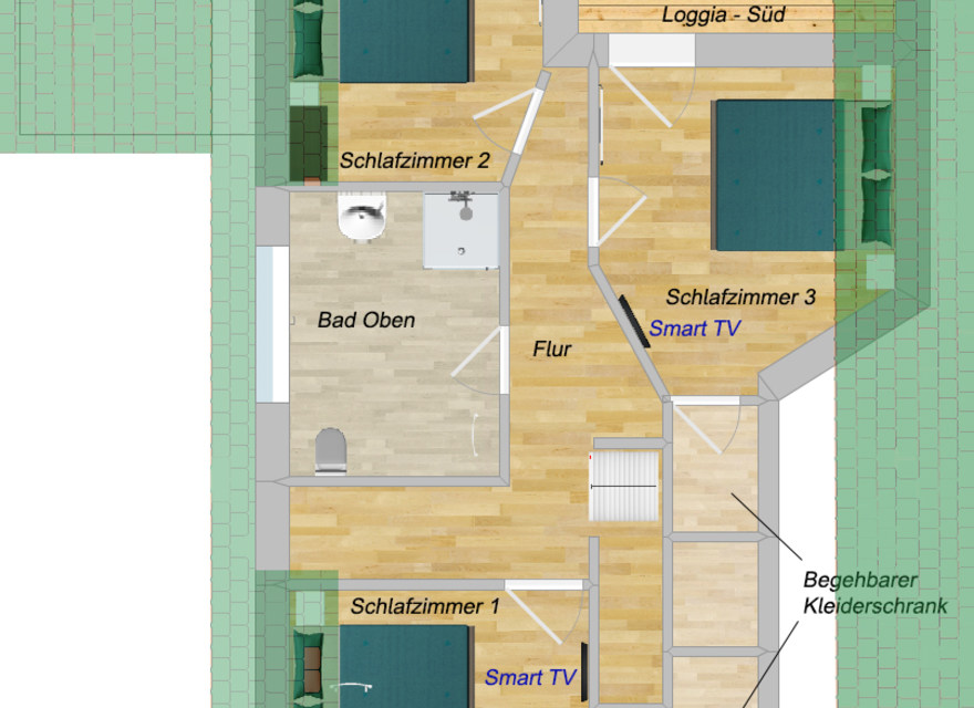 Grundriss Obergeschoß