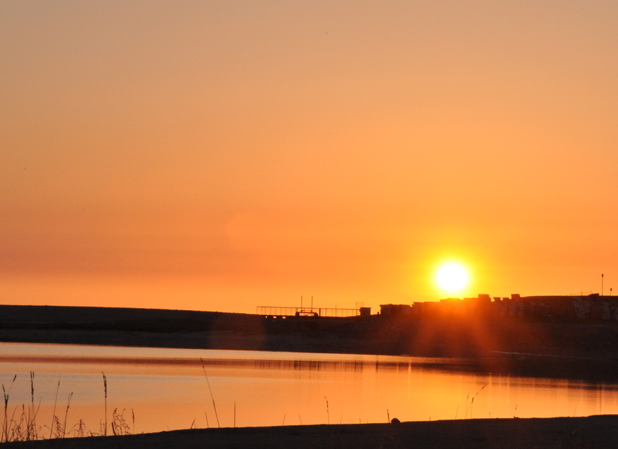 Sonnenuntergang in der Lagune