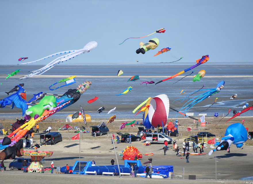 Drachenfestival in der Lagune