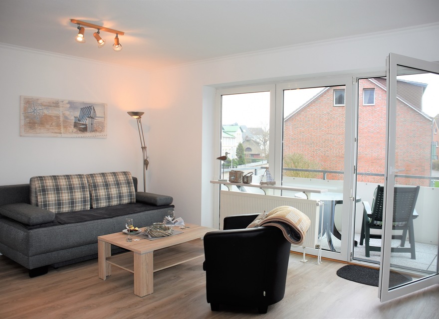 Wohnzimmer mit Schlafcouch