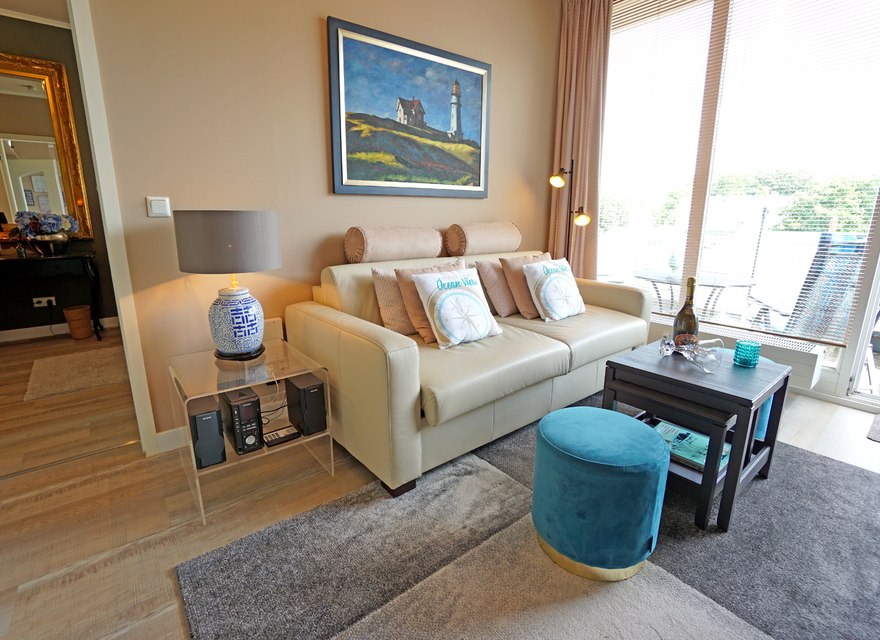 Wohnzimmer mit Schlafcouch