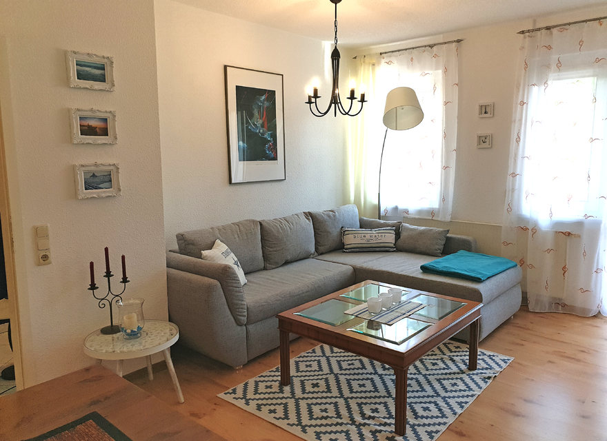 Wohnzimmer mit Schlafcouch