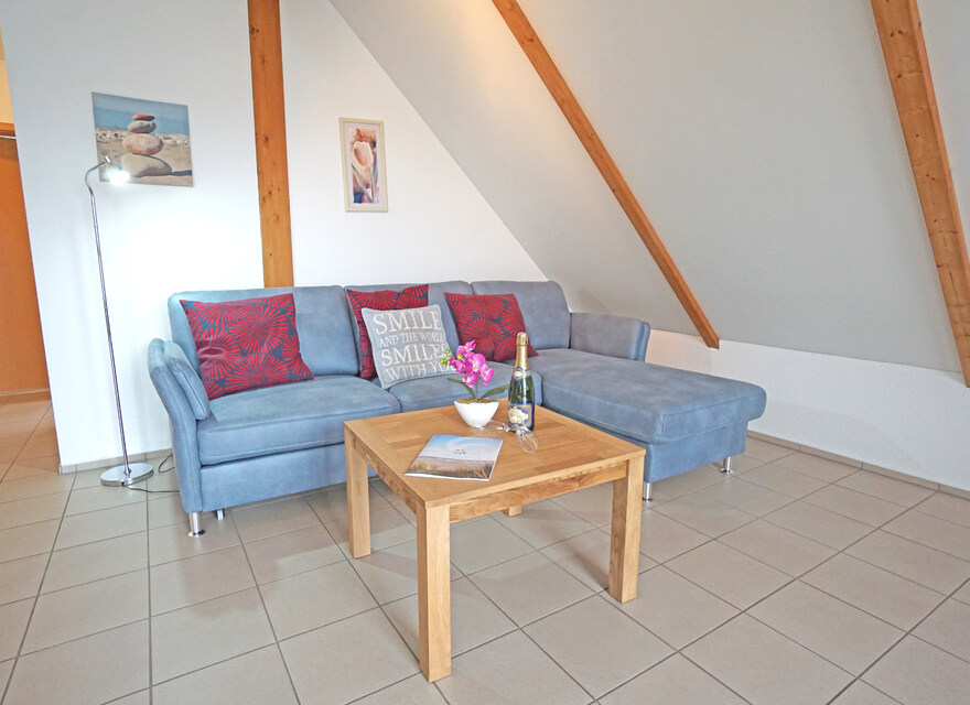 Wohnzimmer mit Schlafcouch