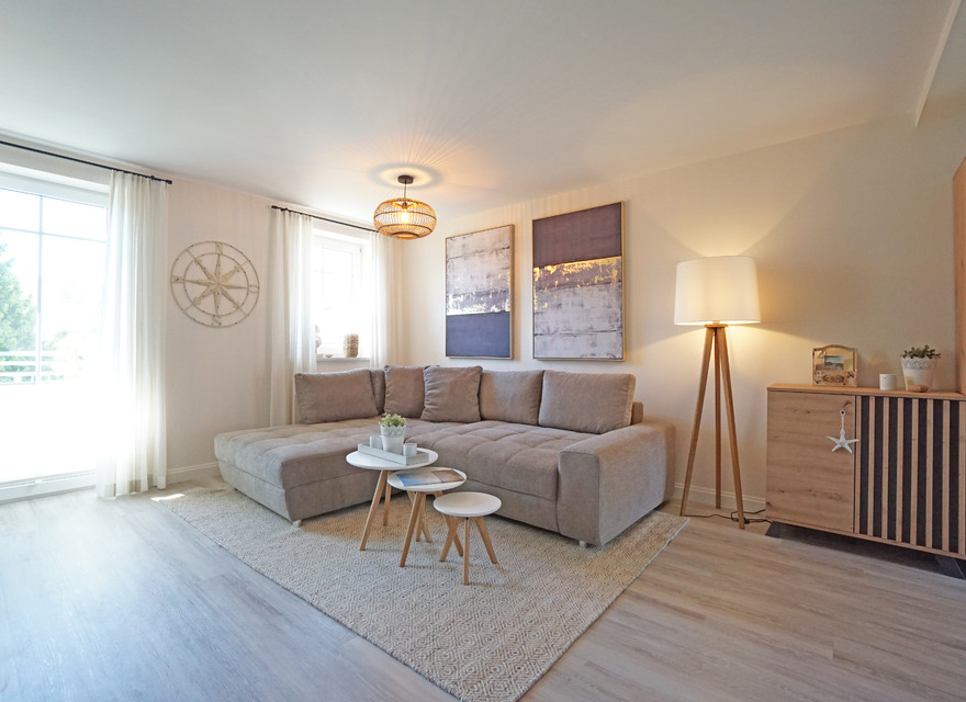 Wohnzimmer mit Schlafcouch