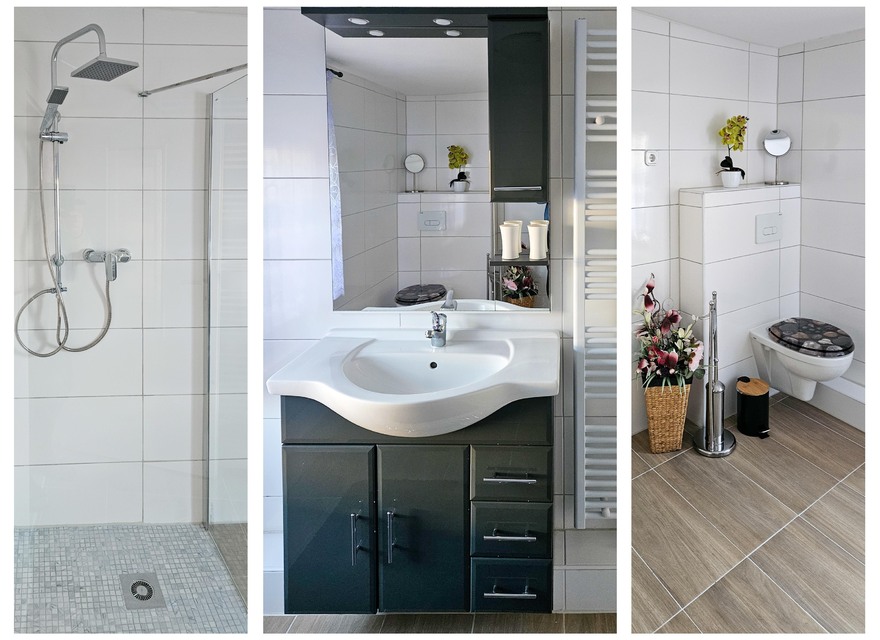 Bad mit ebenerdiger Dusche