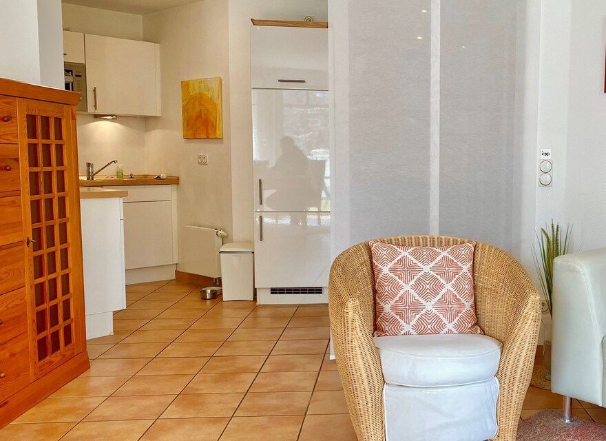 Blick in die offene Küche